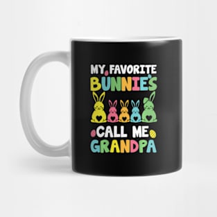 My Favorite Bunnies Call Me Grandpa Family Easter Mug